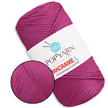 Popyarn Macrame L, Рожевий No224