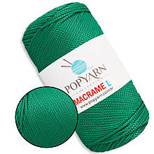 Popyarn Macrame L, Смарагдово-зелений No405