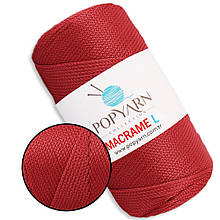 Popyarn Macrame L, Червоний No216