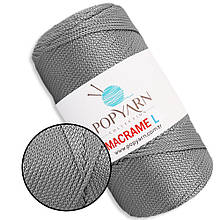 Popyarn Macrame L, Світло-сірий No605