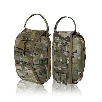 Підсумок-аптечка швидкого скидання Militex, Cordura 1000D USA Multicam, компактна, з кріпленням MOLLE, міцна