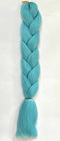 Канекалон - Коси для плетіння 60 см, колір- відтінок блакитного , арт (018360), 1 шт, Блакитний