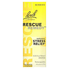Оригінальна квіткова ефірна олія Rescue Remedy (Original Flower Remedies Natural Stress Relief) 10 мл