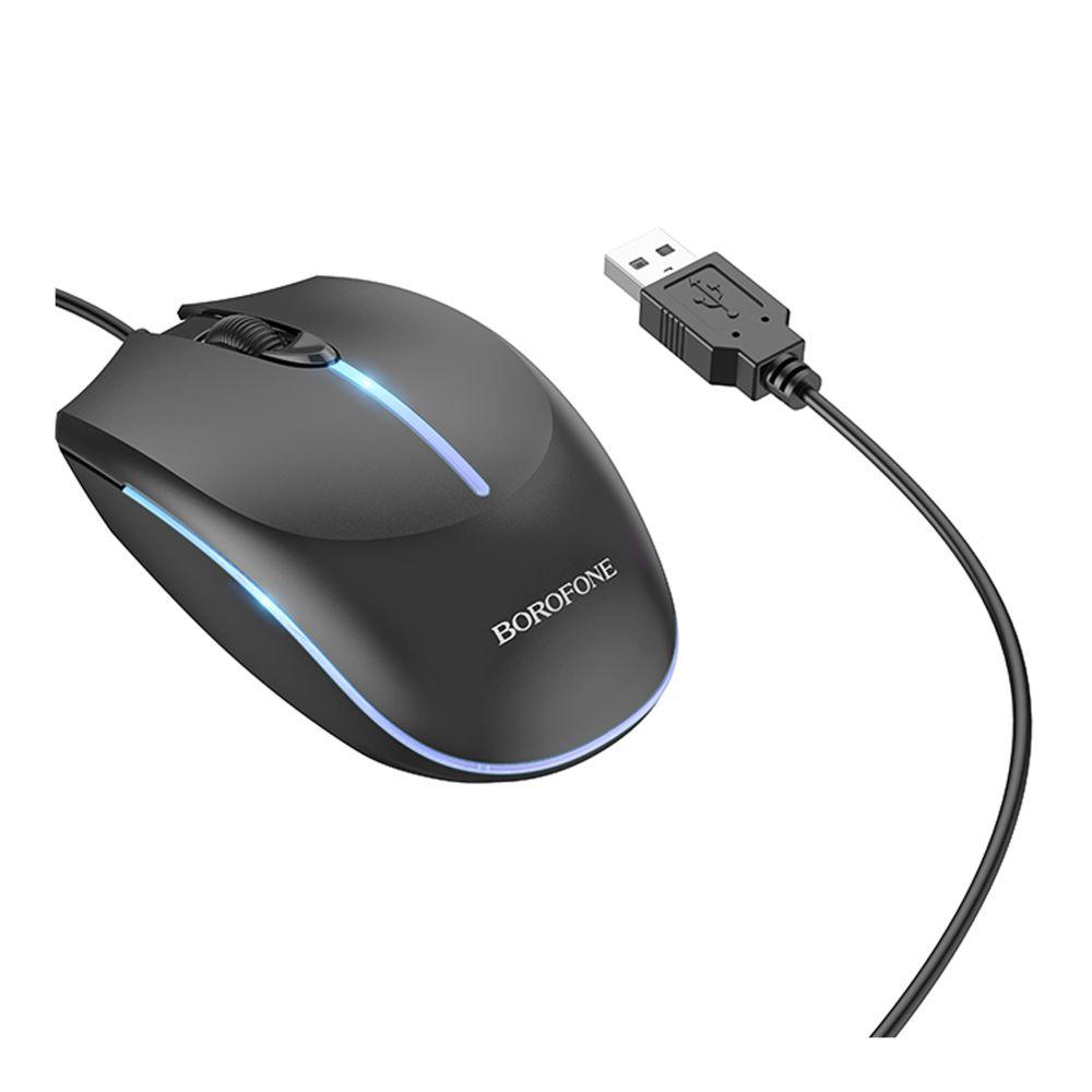 USB Миша Borofone BG10 Чорний, фото 1