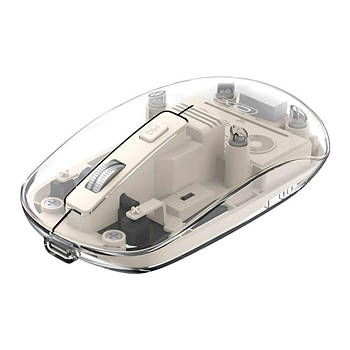 Бездротова Миша XO M12 Bluetooth+2.4G Бежевий