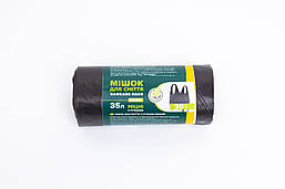 Пакети для сміття 35л/30шт з ручками ЕКО B. 13мкм 50х69см HD, чорні