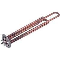 Тен фланцевий для бойлера 34013100000 Kawai 2000W (мідний) L=310mm фланець 64mm (під анод M4) EHA