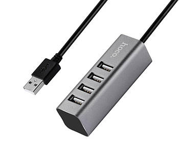 USB-хаб HOCO HB1 4USB Line machine Tarnish