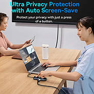 USB-хаб Baseus AcmeJoy 5-Port Type-C HUB Adapter（Type-C to USB3.0*2+USB2.0*1+Type-C PD&Data *1+RJ45*1）Dark Gray, фото 6