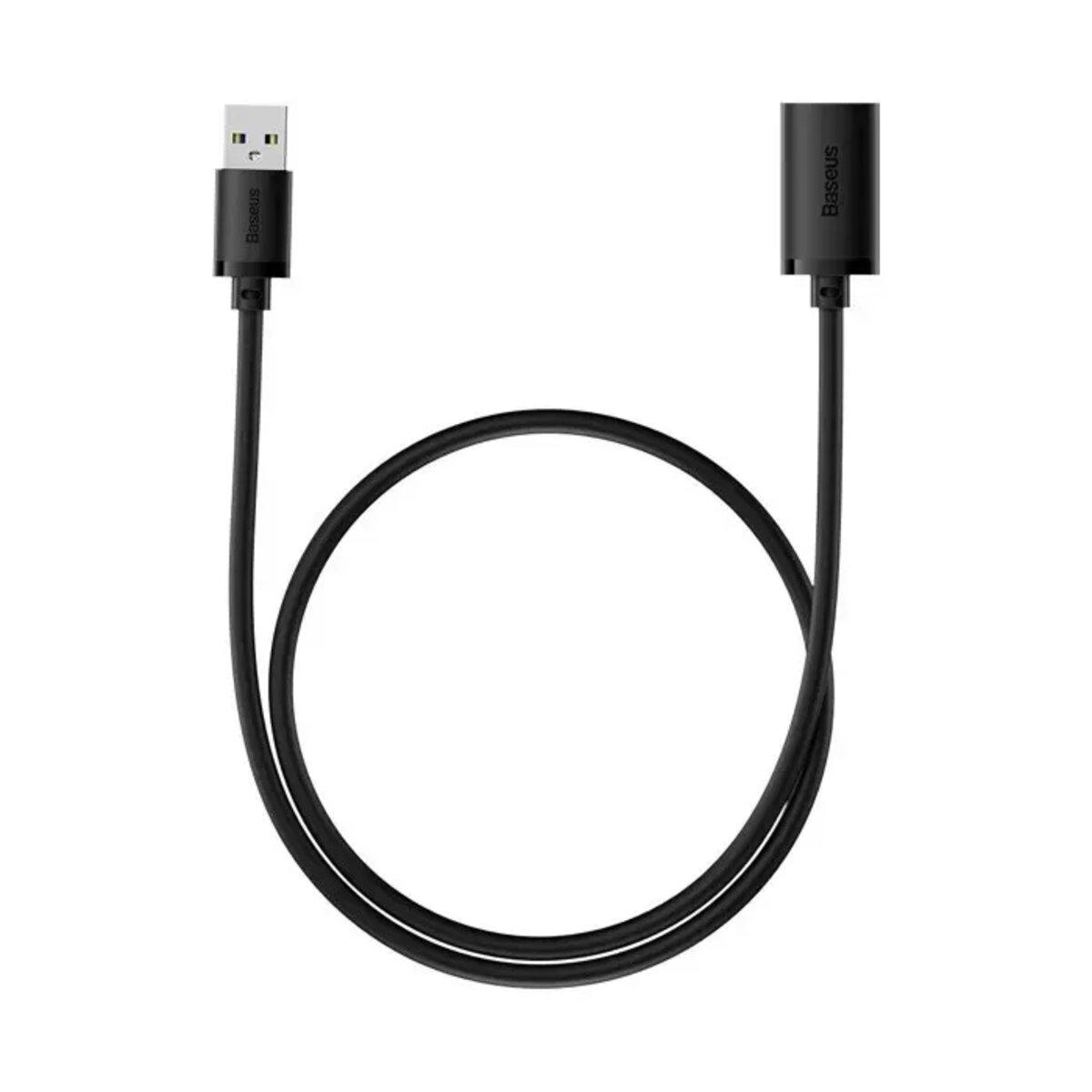 Кабель-подовжувач Baseus AirJoy Series USB2.0 Extension Cable 0.5m Cluster Black, фото 1