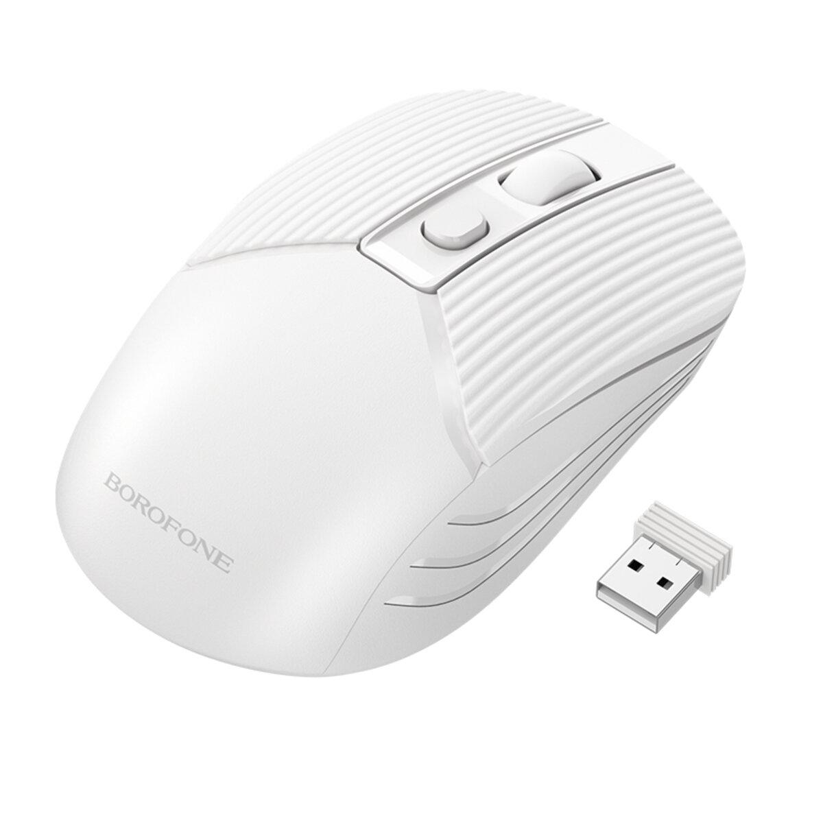 Маніпулятор миша BOROFONE BG5 Business wireless mouse White, фото 1