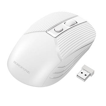 Маніпулятор миша BOROFONE BG5 Business wireless mouse White