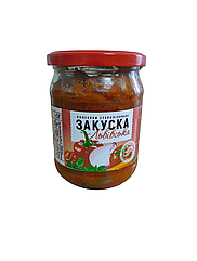 Закуска Львівська вегетаріанська на основі червоного перцю По-українськи Смачно 450 г в скляній банці