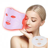 Світлодіодна маска для обличчя LED Light Therapy Mask Світлотерапевтична маска для омолодження шкіри обличчя