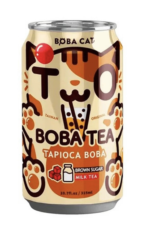Чай Бабл з тапіокою та коричневим цукром Boba Cat, 315 мл, фото 1