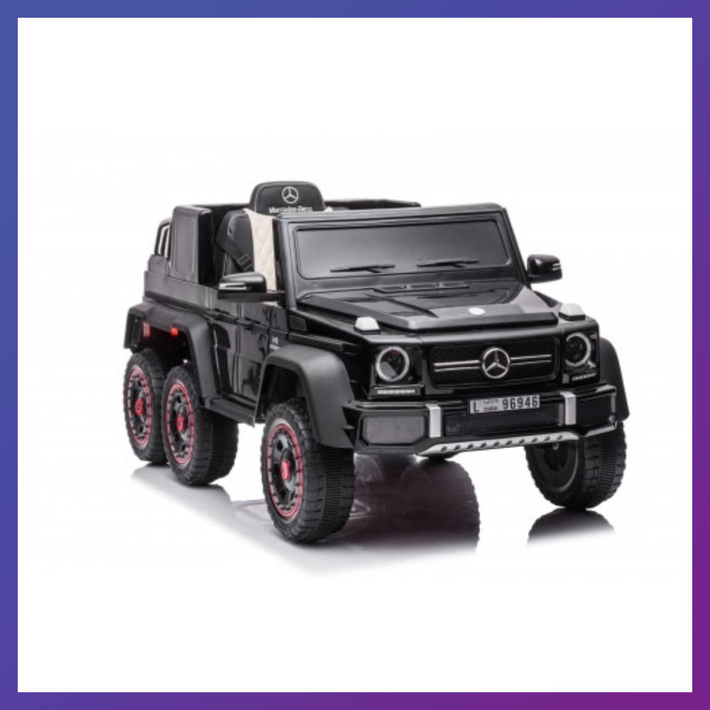 Дитячий електромобіль на акумуляторі Джип Mercedes G63 AMG ABL-6 з пультом р/у для дітей 3-8 років Чорний, фото 1