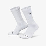 Шкарпетки Nike U J ED CUSH POLY CREW 3PR 144 білий Уні 34-38, фото 5
