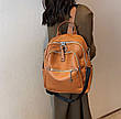 Жіночий рюкзак - сумка екошкіра 2019 brown, фото 8
