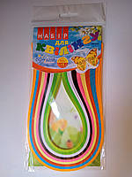 Набір паперу для квінгу Весна 9 кольорів 420*3 мм Бумагія