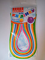 Набір паперу для квінгу Зима 9 кольорів 420*3 мм Бумагія