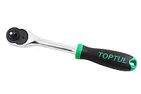 Ключ тріскачка 1/2" 36 зубів "Toptul" гумова ручка