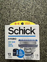 Змінні картриджі для гоління для чоловіків Schick Hydro 5 Sensitive 12 картриджів