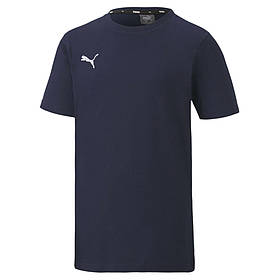 Дитяча футболка PUMA TeamGoal Casual 656709-06, Темно-синій, Розмір (EU) — 140cm