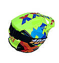 Шолом кросовий Чорно зелений X-drive Black Neon Yellow глянець, фото 2