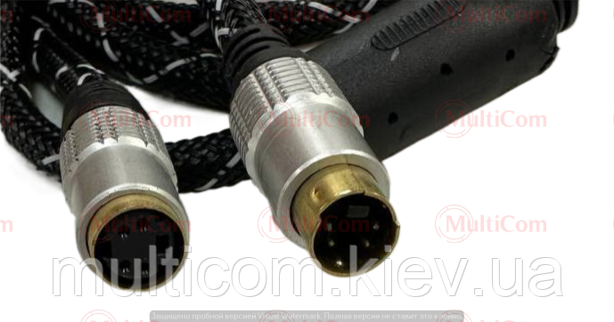 05-01-053. Шнур mini din 4pin - гнездо mini din 4pin (штекер-гнездо), 1,5м, фото 1