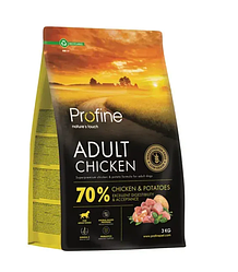 Profine Adult cухий корм для собак 3 кг - курка та картопля