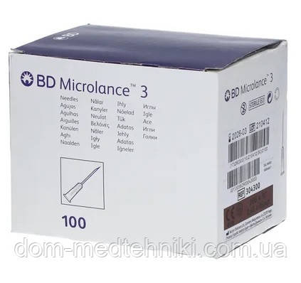 Голка з кріпленням Luer-Lock для мезотерапії | карбокситерапії BD Microlance 26G (0,4 x 13 mm), 100 шт.