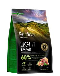 Profine Light сухий корм для собак 3 кг - ягня та картопля