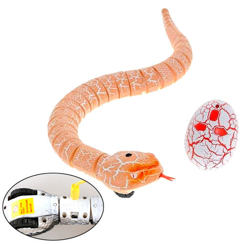 Змія радіокерована реалістична 38 см акумуляторна Rattle Snake, фото 1