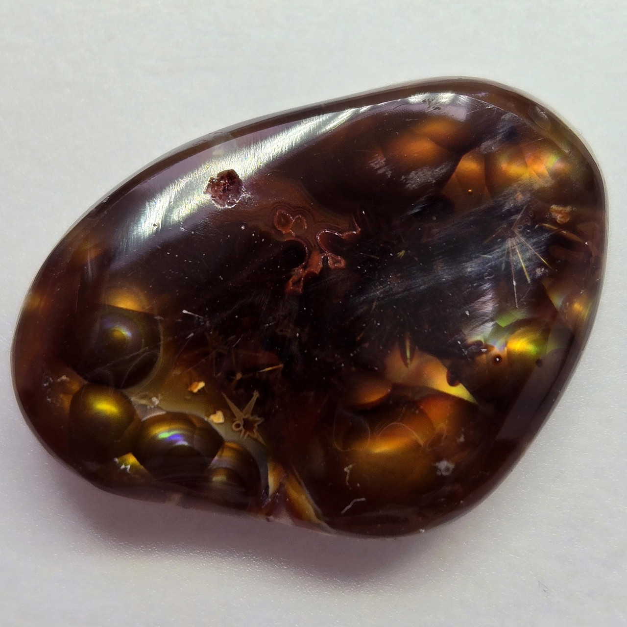 Вогняний агат – плоска вставка для створення ювелірних прикрас 20,1 ct, фото 1