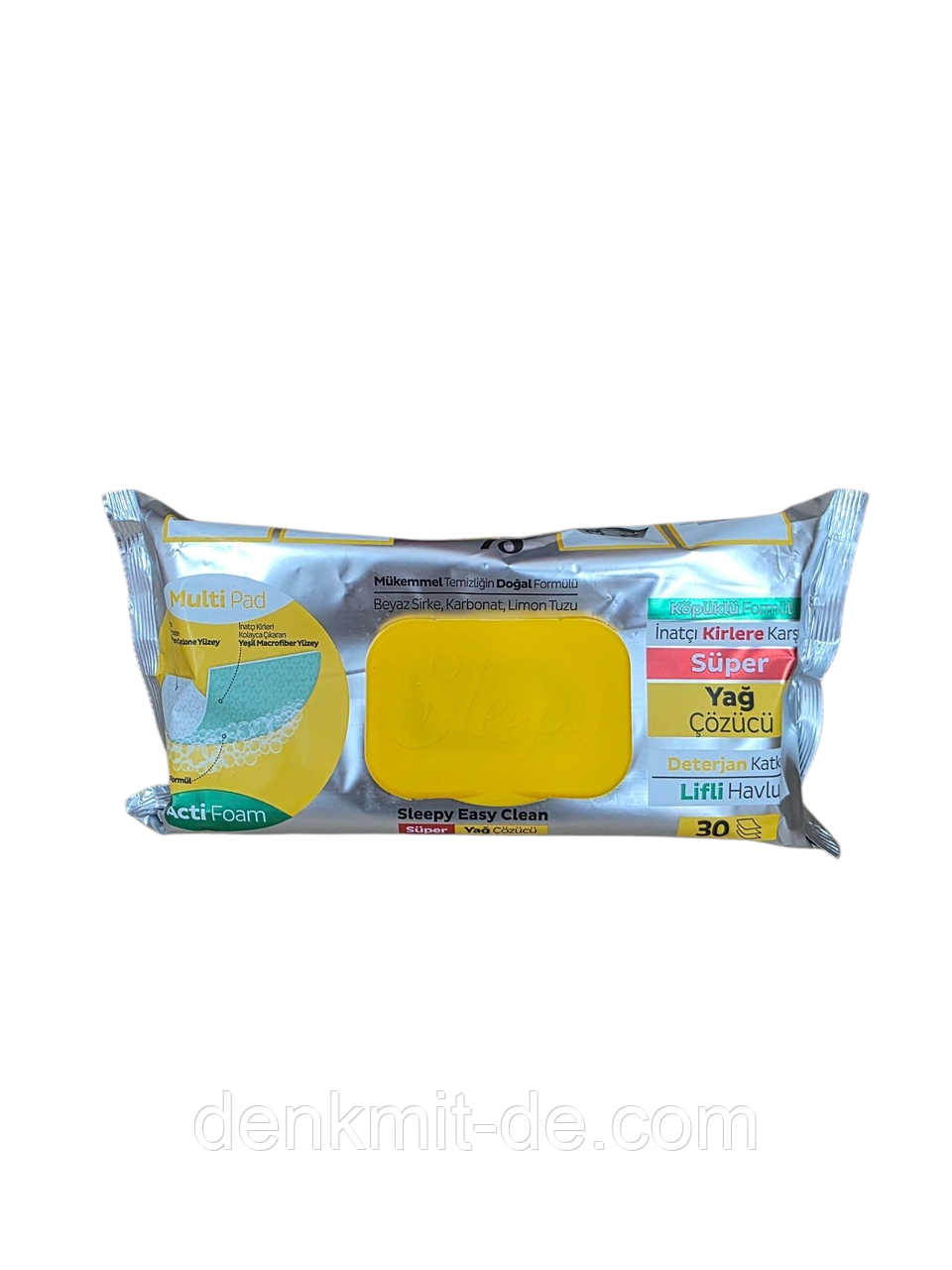 SLEEPY Easy Clean Super Вологi серветки для видалення жиру Limon , 30 шт