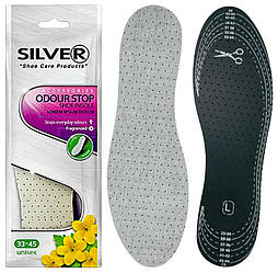Устілки Silver Анти-запах 35-45 (22.5 - 29.5 см) всесезонні, обрізні, для всіх видів взуття