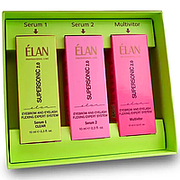 Набор SUPERSONIC эксперт-система флексинга бровей и ресниц (Серум 1 / зеленая баночка + Серум 2 + Мультивитор)