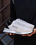 Сірі чоловічі текстильні кросівкиLacoste Elite Active Grey Black Демісезонні кросівки Лакоста, фото 7