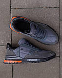 Сірі чоловічі текстильні кросівки Lacoste Elite Active Grey Orange  Демісезонні кросівки Лакоста, фото 8