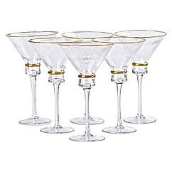 Набір із шести бокалів для мартіні об'ємом 300 мл (висока ніжка) HP-16-6