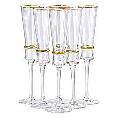 Келихи для шампанського, 200 мл, набір із 6 штук HP-16-8