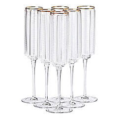 Келихи для шампанського, 300 мл, набір із 6 штук HP-16-14