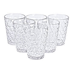 Набір скляних склянок 6 шт. 400 мл для лимонадів, соку, води, коктейлів HP-YH-9