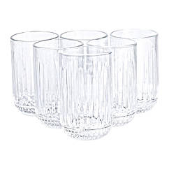 Набір склянок з товстого скла 6 шт скляні стакани 500 мл для холодних напоїв скляні стакани 500 мл HP-YH-37