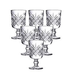 Набір чарок на ніжці 6 шт 60 мл скляні чарки для горілки, настоянки HP-YH-42