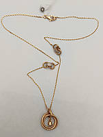 Золоте стильне кольє 585 проби