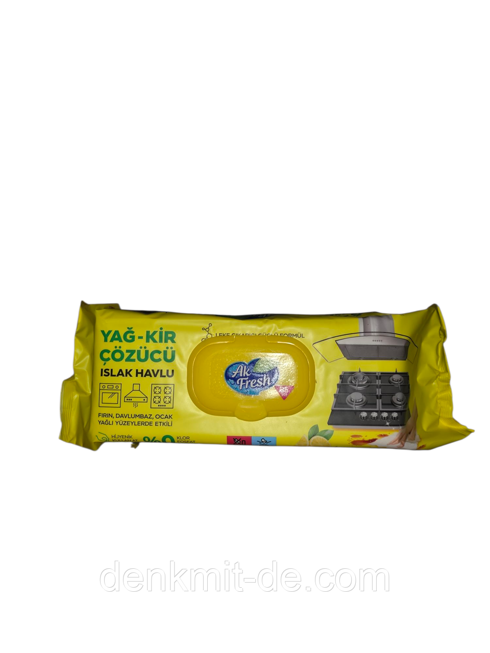 Ak fresh Вологi серветки для видалення жиру Limon  , 85 шт