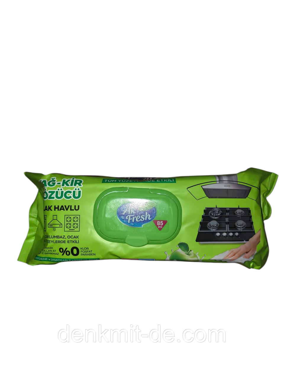 Ak fresh Вологi серветки для видалення жиру Яблуко, 85 шт