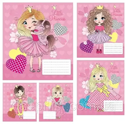 Зошит 12 арк. клітинка "Тетрада" / Принцеси, фото 1