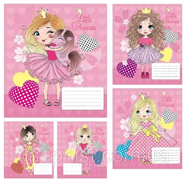 Зошит 12 арк. клітинка "Тетрада" / Принцеси